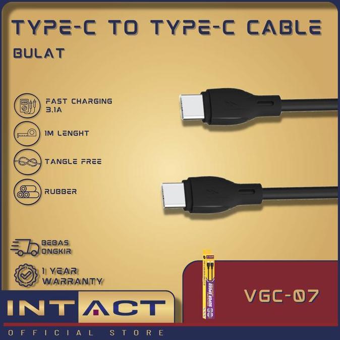 Kabel Data V-GeN VGC-07 Type C to Type C QC 4.0 PD 60W 3.1A 1 Meter