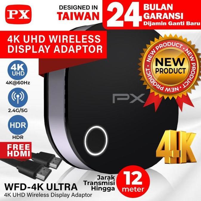 HDMI Wireless Audio Video Receiver 4K Display Extender PX WFD-4K ULTRA