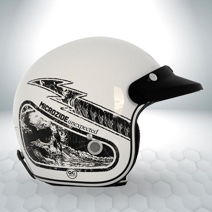 Marzano Helmet - Helm Retro Marzano X MICROZIDE - The Distort Helmet