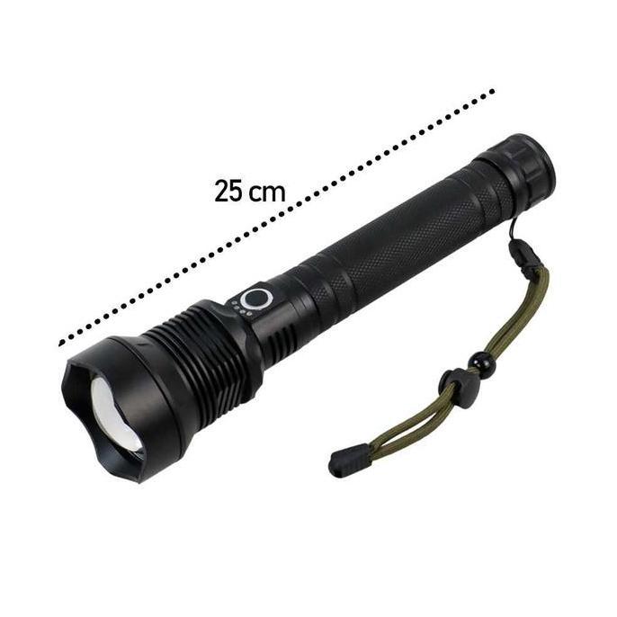 Spesial Taffled Senter Led Long Range Zoom Xhp70.2 9000 Lumens - Hs313