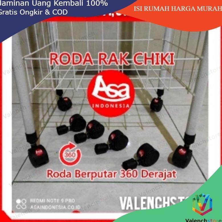 Bisa Cod Roda Rak Chiki , Rak Roti , Rak Serbaguna, Rak Piring, Rak Ceker, Diameter Roda=5Cm / Roda 