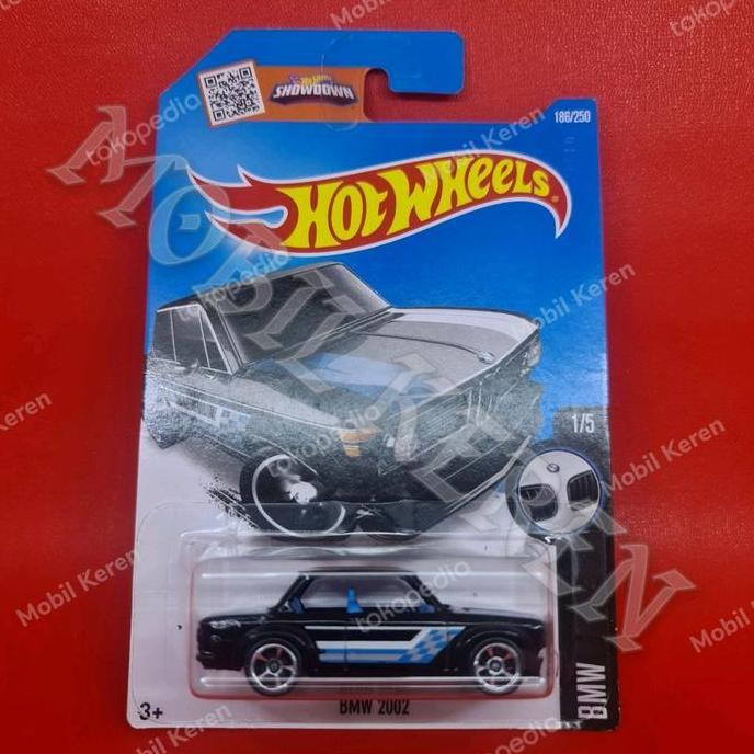 Diecast Hot Wheels ERROR BMW BMW 2002 Black Error tanpa kaca