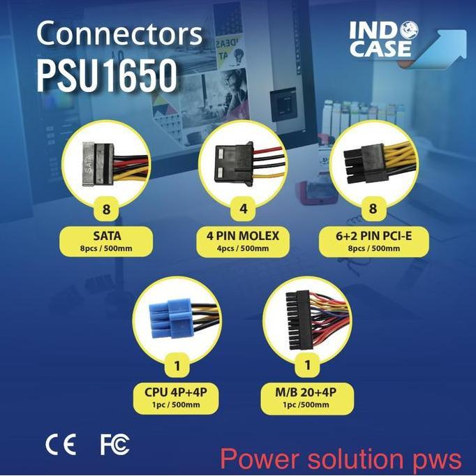 PSU1650 POWER SUPPLY PSU 1650W 80+ GOLD MINER MINING BITCOIN GAMING Murah