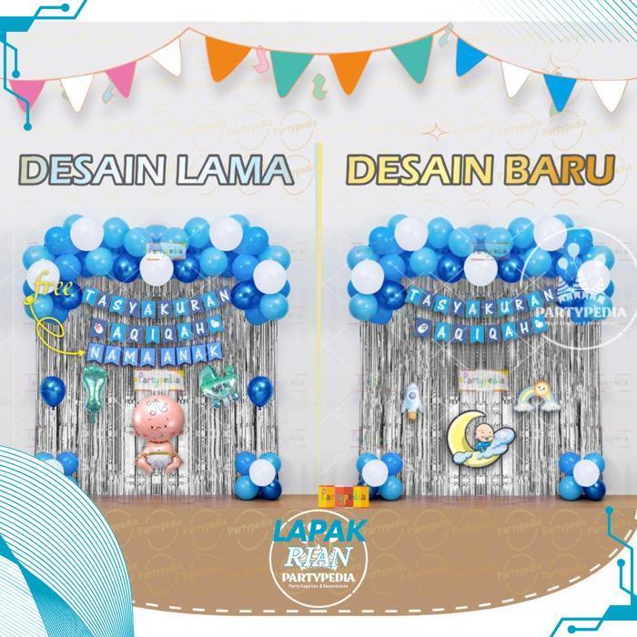 lapakrian PAKET DEKORASI AQIQAH ANAK LAKI-LAKI Original