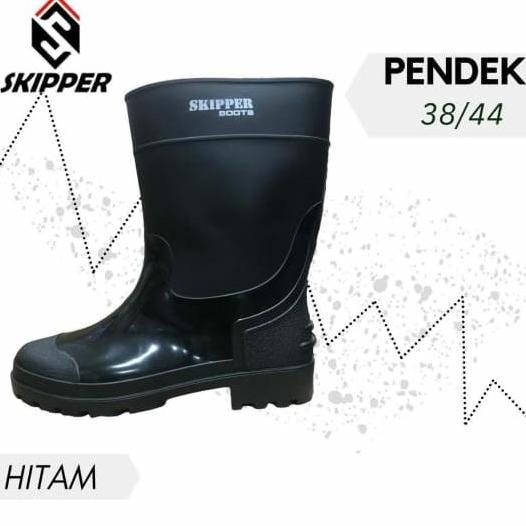 SEPATU BOOTS KARET SKIPPER RAIN BOOT PENDEK PRIA WANITA ANTI AIR