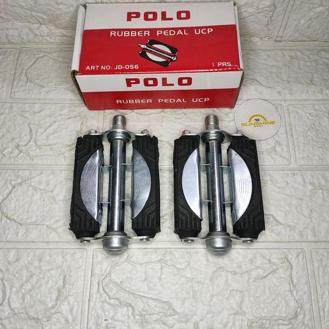 Promo Pedal Karet Polo As Besar Plat Tengah Besi Sepeda Onthel Ontel Jengki Mini Jadul Cod