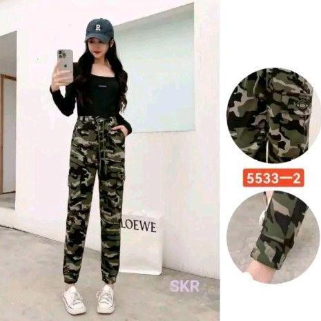NEW CELANA SENAM MOTIF ARMY/CELANA CARGO ARMY IMPORT/CELANA CARGO UNISEKS ORI
