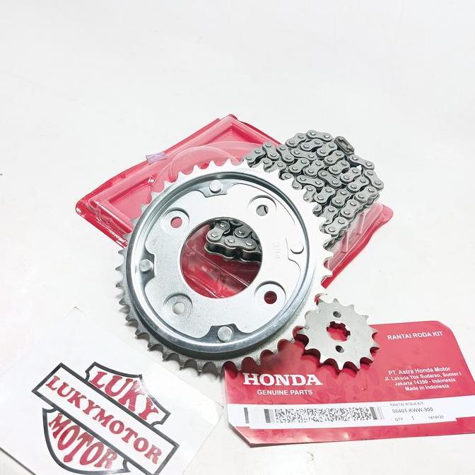 GEAR SET / GIR SET PAKET RANTAI BLADE 110 , BLADE NEW , REVO ABSOLUTE , REVO NEW , BLADE NEW KWW / K