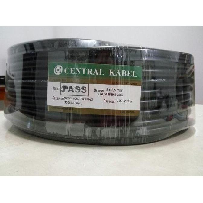 CentralKabel Serabut NYYHY 2x2.5 Kabel Listrik NYYHY 2x2,5 50M
