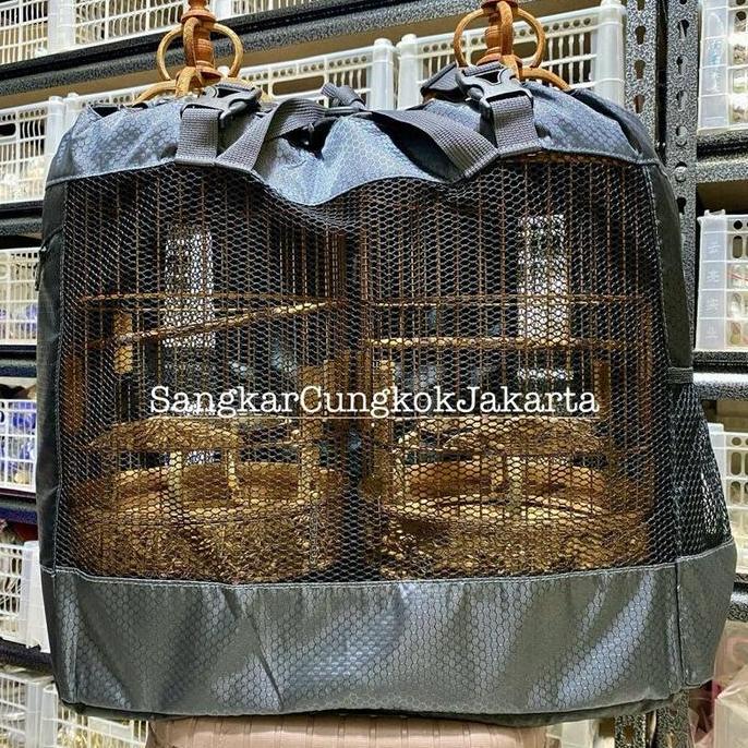 TERBARU - Tas Sangkar Cungkok D22 Longchim Pleci Auriventer Mata Puteh ISI 2