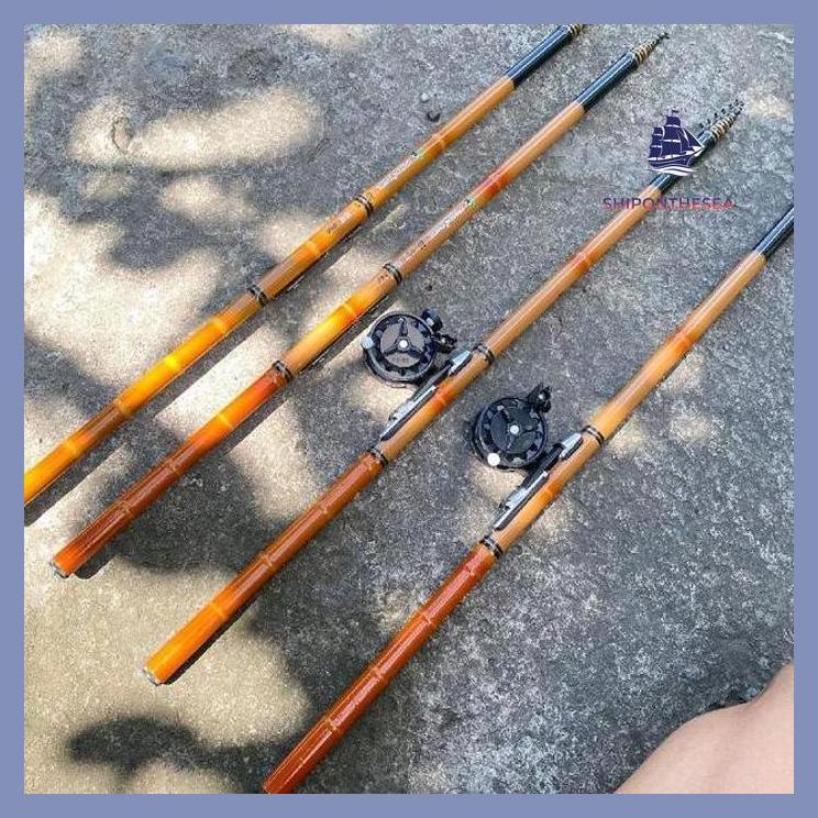 (PANCING) SET JORAN TEGEK TANGKAI PANCING OREGON PANDA RUAS PANJANG FIBER SIAP KIRIM