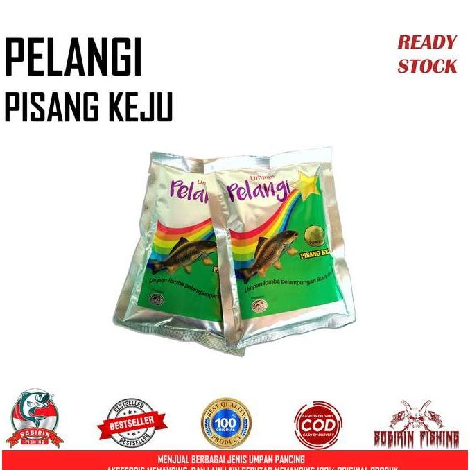 umpan pelangi pisang keju - umpan pancing terlaris