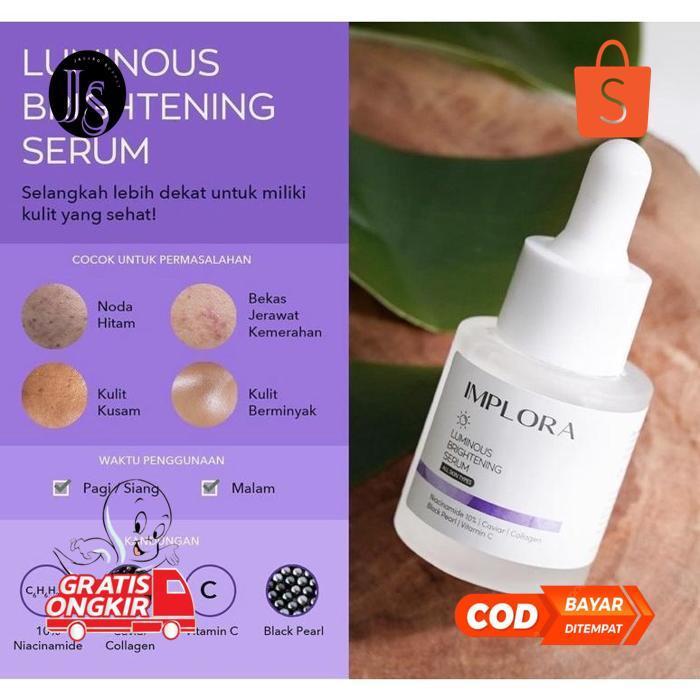 Li34 Implora Face Serum Indonesia / Luminous Brightening Acne Midnight Peeling Hydrating 24K Gold Ba