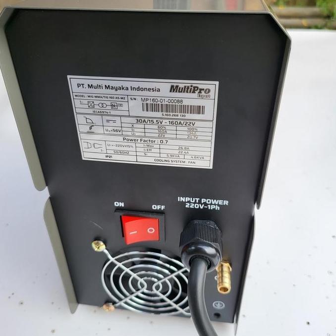 (Ready) Mesin Las Multipro Mig Mma Tig 160 A Las Co Tanpa Gas Migi Co2 Igbt