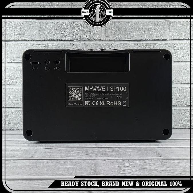 Amplifier Gitar Elektrik Gitar Akustik Multi Efek M-Vave Sp100 Pedal Tone Selection Clean Overdrive 