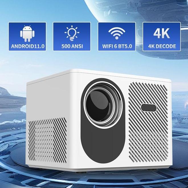 Tripsky Proyektor Android 4K Full Hd T8 Videotron Proyektor Proyektor Led Projector 4K Ultra Hd Deng