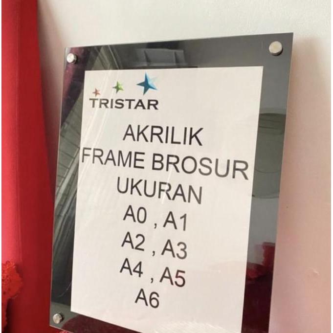 AKRILIK FRAME HITAM (UKURAN A0)(CEK DESKRIPSI / Acrylic frame tempat poster Foto Kertas Promo Premiu
