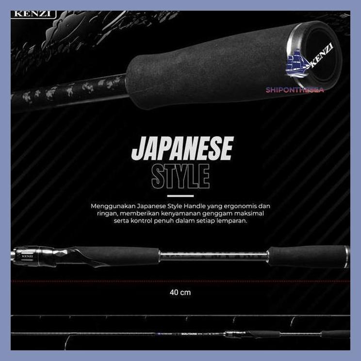 (PANCING) JORAN KENZI SOLITAIRE 702 SPINNING 210CM CASTING ROD X-WRAP SOLID CARBON FUJI GUIDES 4-12L