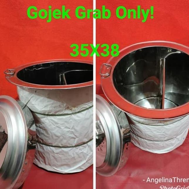 Dandang Mie 2 Sekat Panci Rebus 2 Sekat Gojek Grab Only