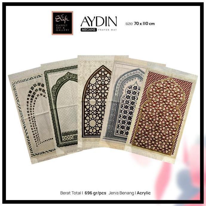 Sajadah Turki Lembut Tebal Aydin Lurex Ultra Megane 70X110