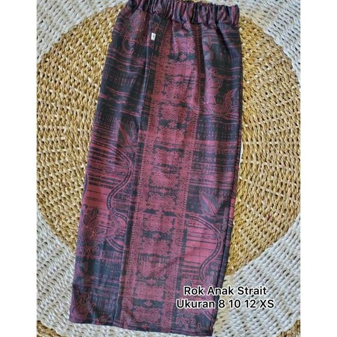 New- Rok Anak Perempuan Rok Batik Anak Panjang Bawahan Kebaya Anak Kamen Anak2 Muscrep Strait Kamen 