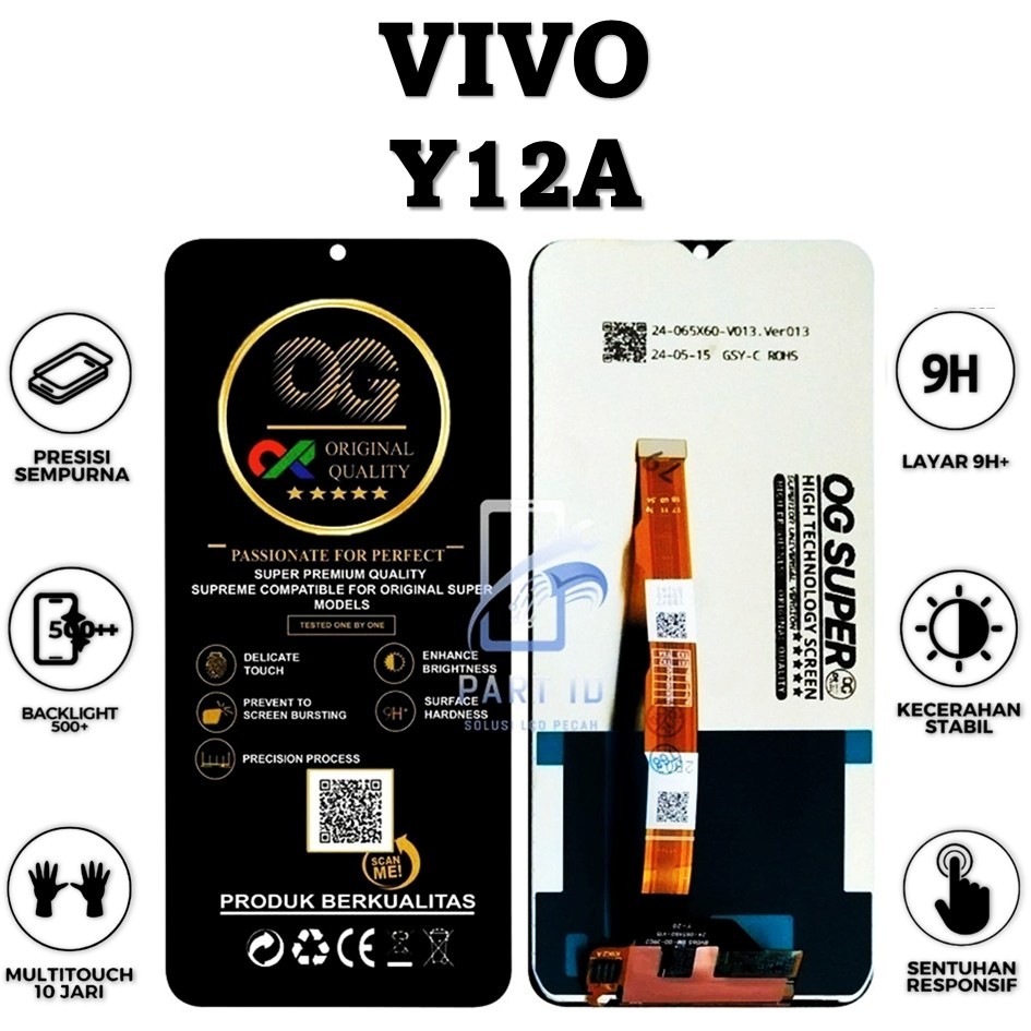 LCD TOUCHSCREEN VIVO Y12A FULLSET ORIGINAL 100%