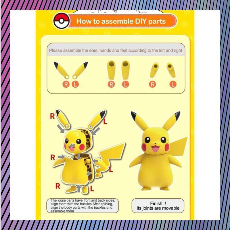Pokemon Pokeball Assembly Action Figure DIY Toys / Mainan Figur Rakit LDCX - RO30-2511 2025 Bisa COD