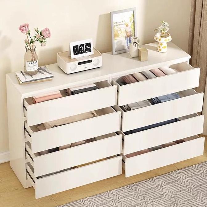 Terlaris Alove Lemari Laci Minimalis 6 Susun Putih Elegan, Material Kokoh Tahan Lama, Multifungsi Ka