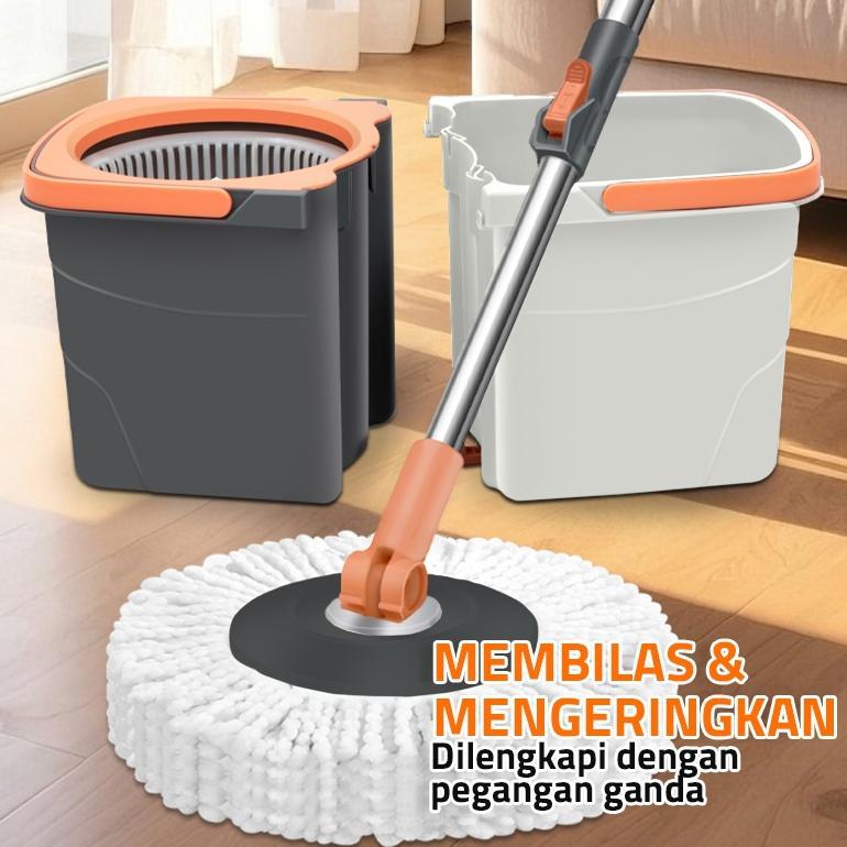 GM Bear Pel Lantai Peras Otomatis  2250 - Ultra Mop Aclima Pelan Lantai Mini Dark Grey Kain Pel Lant