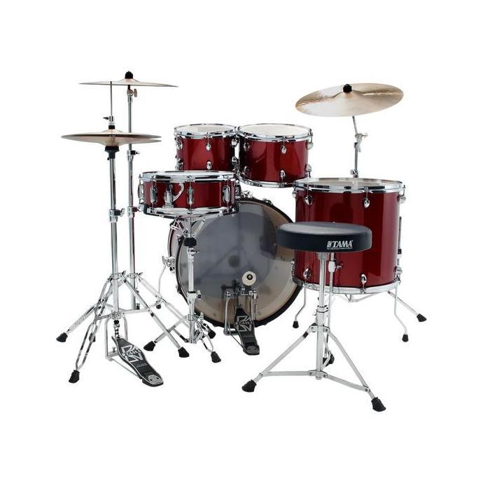 TAMA RM52KH6-CPM RM52KH6 CPM RHYTHM MATE LIMITED CANDY APPLE MIST 5-PIECE DRUM SET W/HARDWARE & THRO