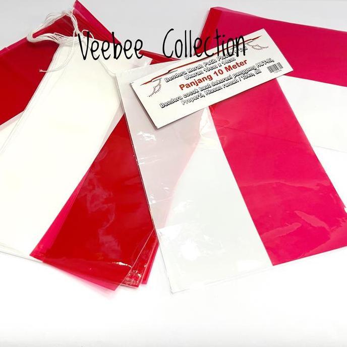 :::::::] Bunting Flag Bendera Plastik TBL B . Dekorasi agustusan. Bendera