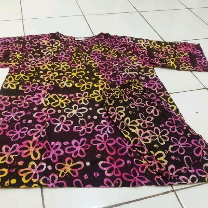 SETAELAN Batik INDRA dewasa tangan 3/4-ld116/ l. paha72cm M (sp) 2