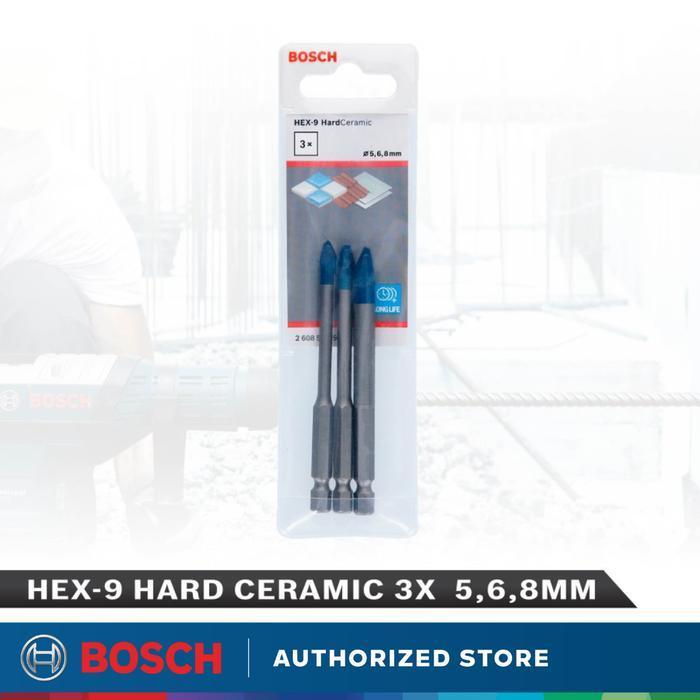 Bosch Hex-9 Mata Bor Keramik Keras Granit 5,6,8 Mm 3 Pcs 511 Original Dan Terpercaya