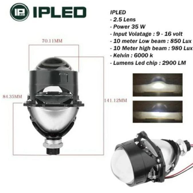 Promo Biled Projector IPLED 2.5 Inch Bluelens Diskon