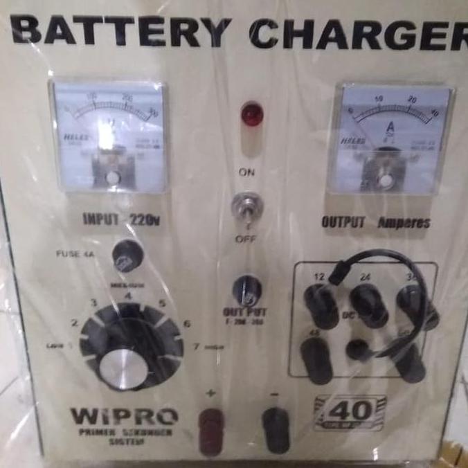 .........] Battery Charger 40 AHR Wipro