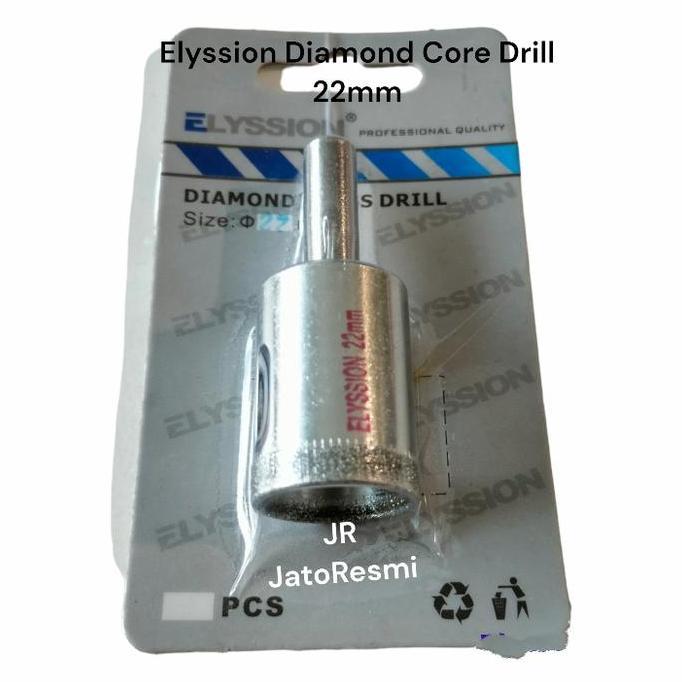 ------] Elyssion Diamond Core Drill 22mm Bor Kaca 22mm