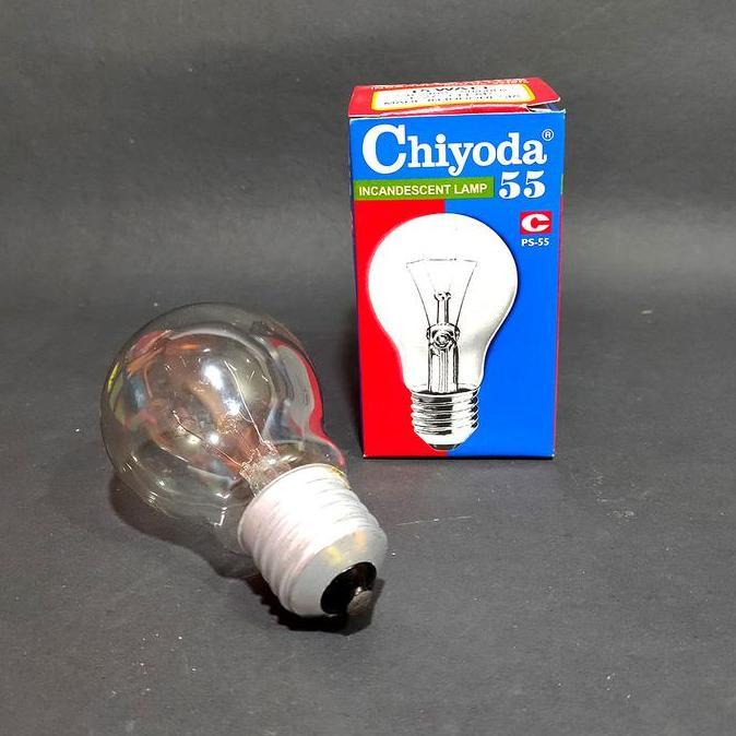 Lampu Bohlam Pijar Chiyoda Kaca Bening Transparan Incandescent 25 watt