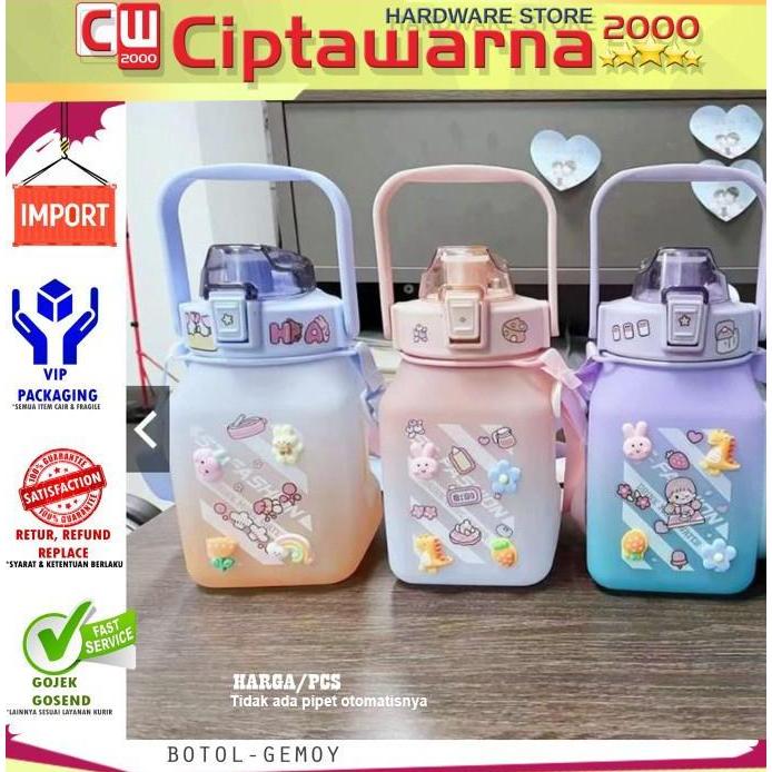 #####] BOTOL MINUM VIRAL GEMOY 1,5 LITER BOTOL MINUMAN BOTOL AIR MINERAL-YS