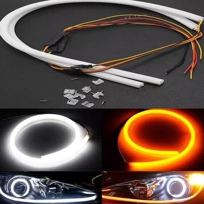 Promo Lampu LED Alis Drl Honda 60cm/ Lampu LED Alis Running Headlamp Mobilio Diskon