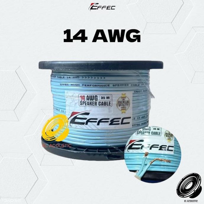 Murah Kabel Speaker Audio Effec 14 Awg 1 Roll