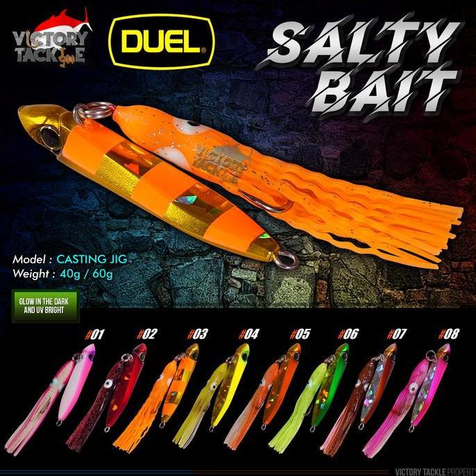 Metal Jig Duel Salty Bait 40 60 Gram Lure
