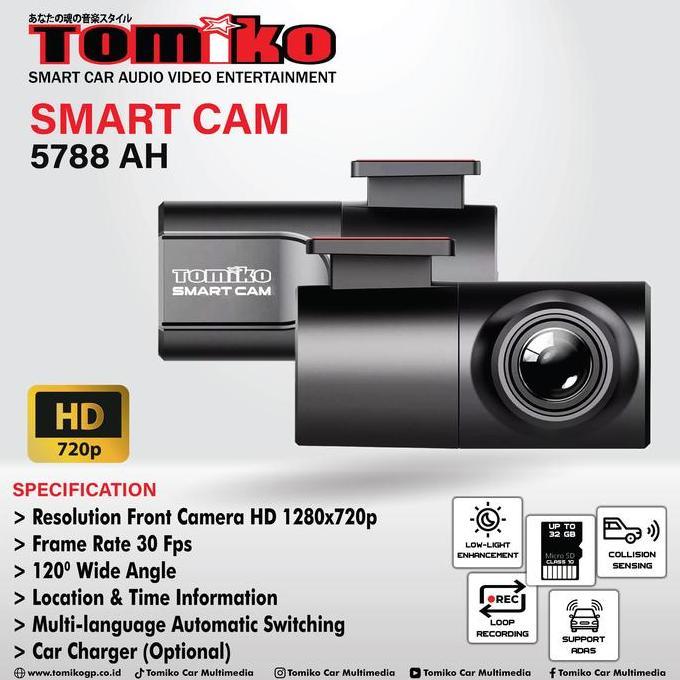 Sale Tomiko 5788 Ah Smart Cam Dvr / Dashcam Mobil Universal Hanya Untuk Head Unit Android