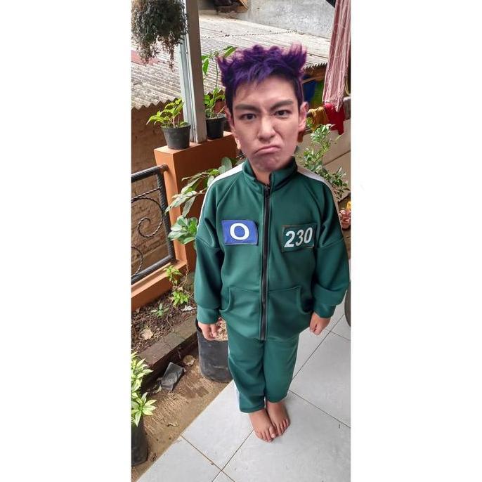 New- setelan squid game anak baju oneset squid game seasons 2