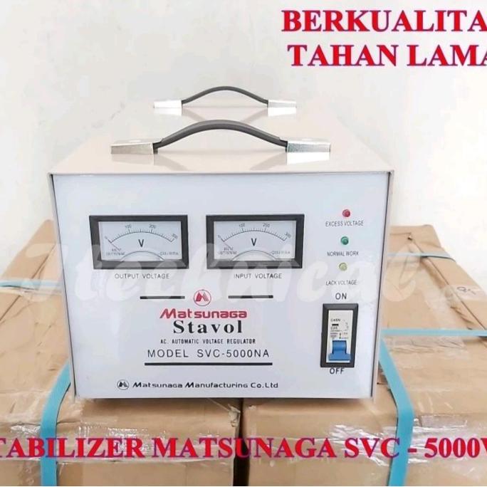 STAVOLT SVC 5000W MATSUNAGA / STABILIZER SVC 5000VA MTS / 5000 WATT ORIGINAL DAN TERPERCAYA