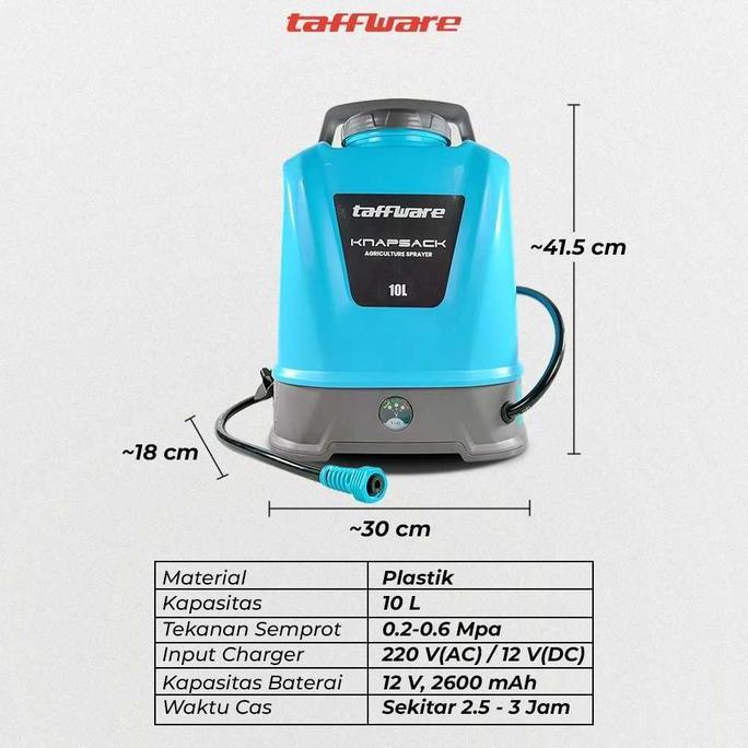 Tangki Semprot Air Tanaman Hama Pertanian Bisa Di Cas Portable Electric Sprayer 10 Liter