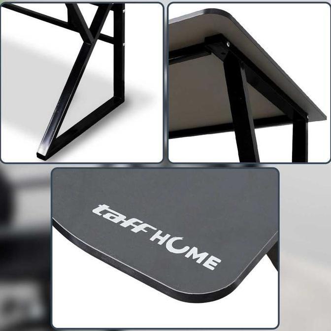 Meja Komputer Pc Gaming Laptop Desk Frame Dengan Lubang Kabel