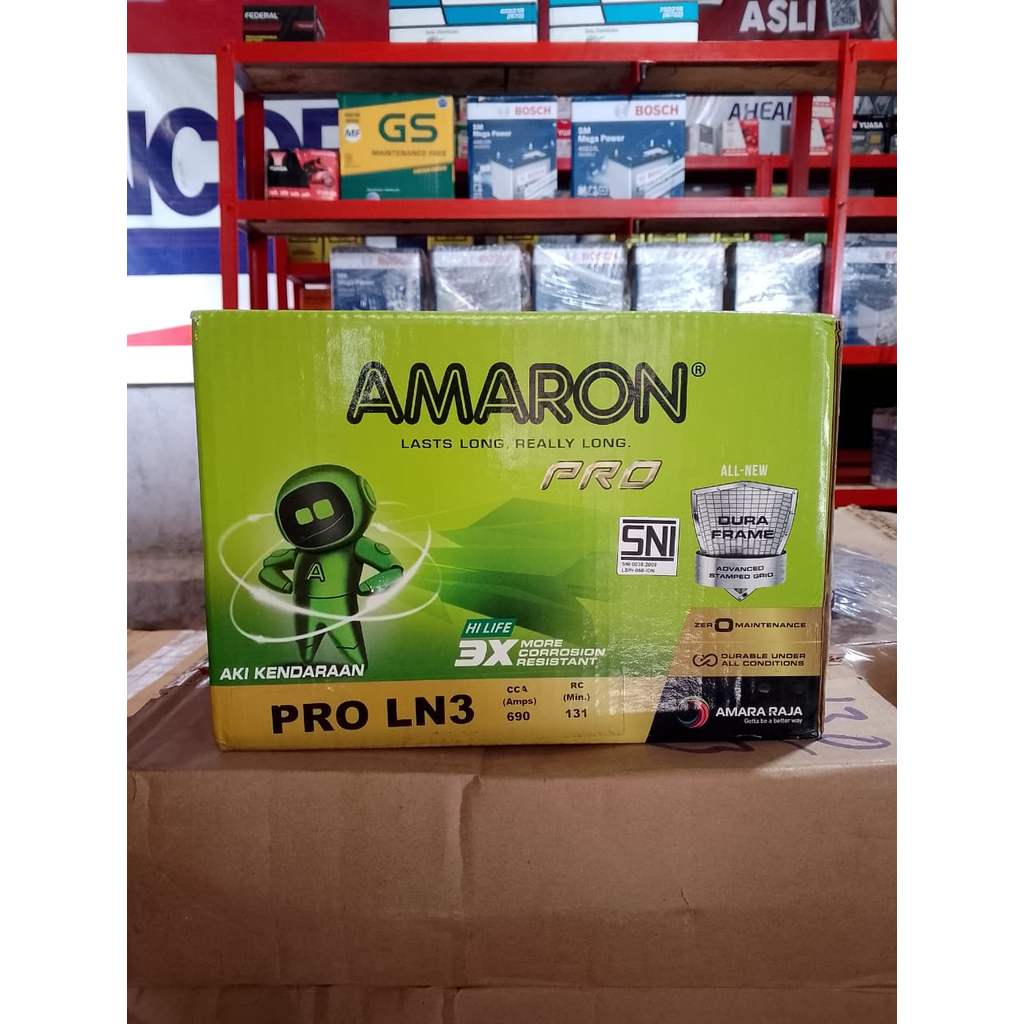 Aki Mobil Amaron LN3 – Maintenance Free | Aki Kering original