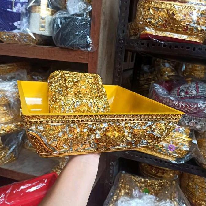 Bokor kotak melamin 30cm dan fiber 28cm bokor kundangan kebutuhan rumah work