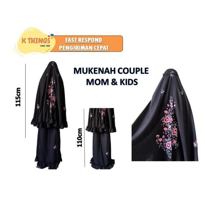 Mukena Sulam Timbul / Sulam Bayang / Sulam Kristik / Mukenah Padang