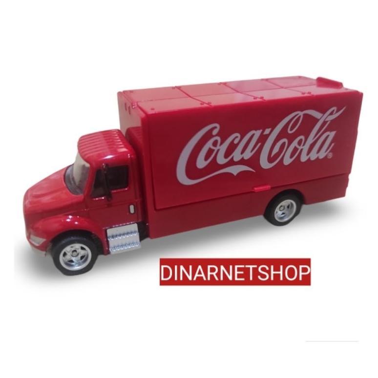 MAINAN DIECAST COCA-COLA AMBULAN TRUCK TRAILER KOLEKSI MINIATUR